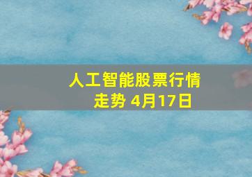 人工智能股票行情走势 4月17日